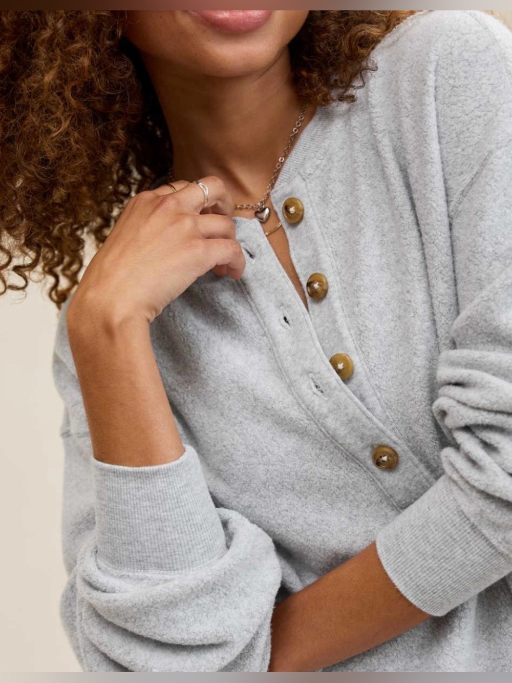 aerie Sherpa Henley Pullover